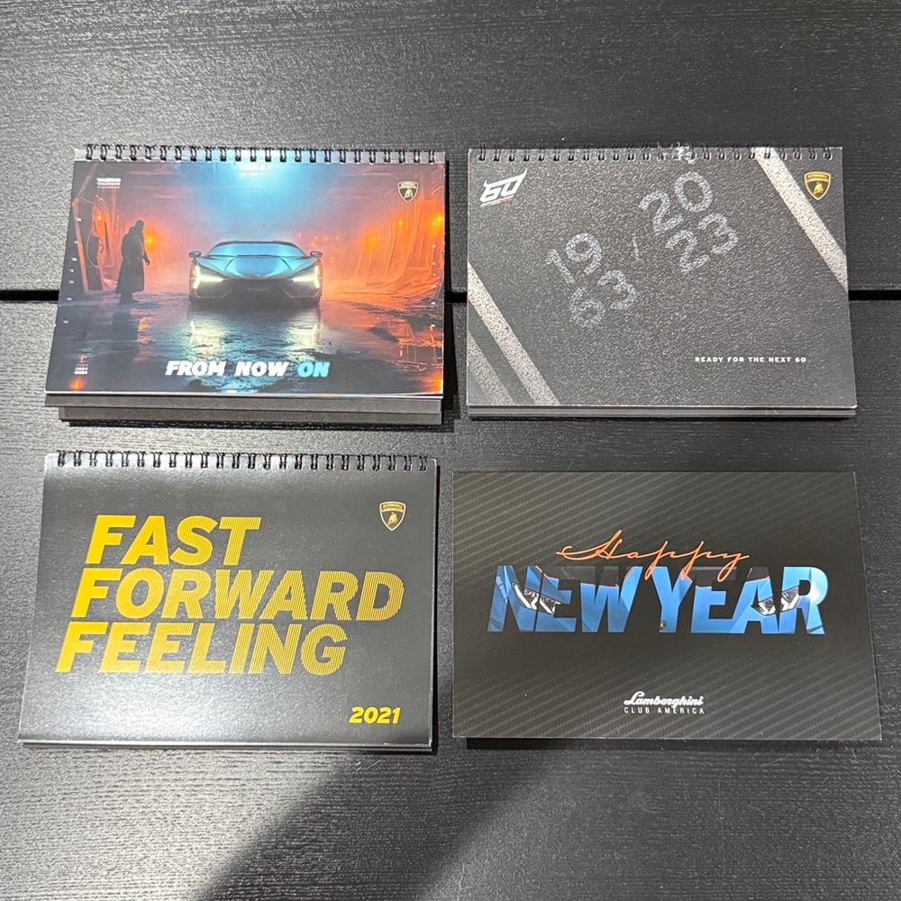 Lamborghini VIP Customer Desk Calendars and New Year Card with Buildable Model